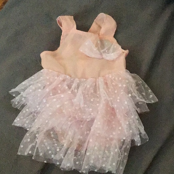 Other - --SOLD--Pink Polka Dot Dog Dress